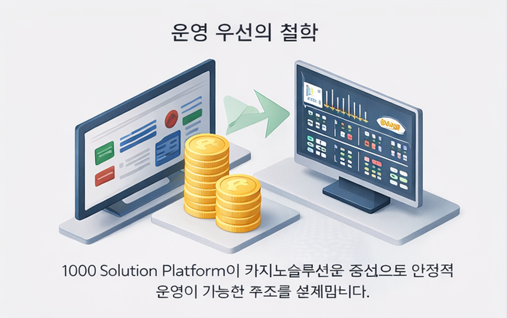 카지노솔루션을 중심으로 정산·지갑·권한·리스크를 하나의 운영 구조로 설계한 플랫폼 개념도