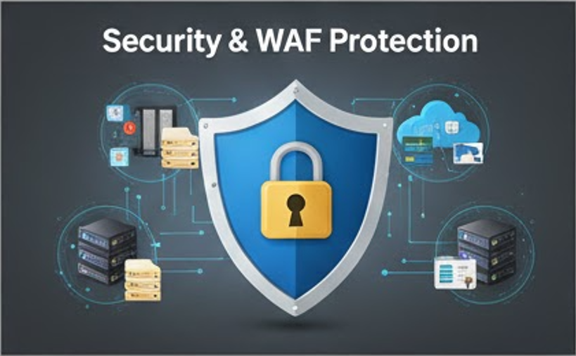 노트북 화면 속 라이브 카지노 게임과 양옆으로 정밀하게 연결된 벤더사 API 데이터 전송 회로 기판 그래픽.