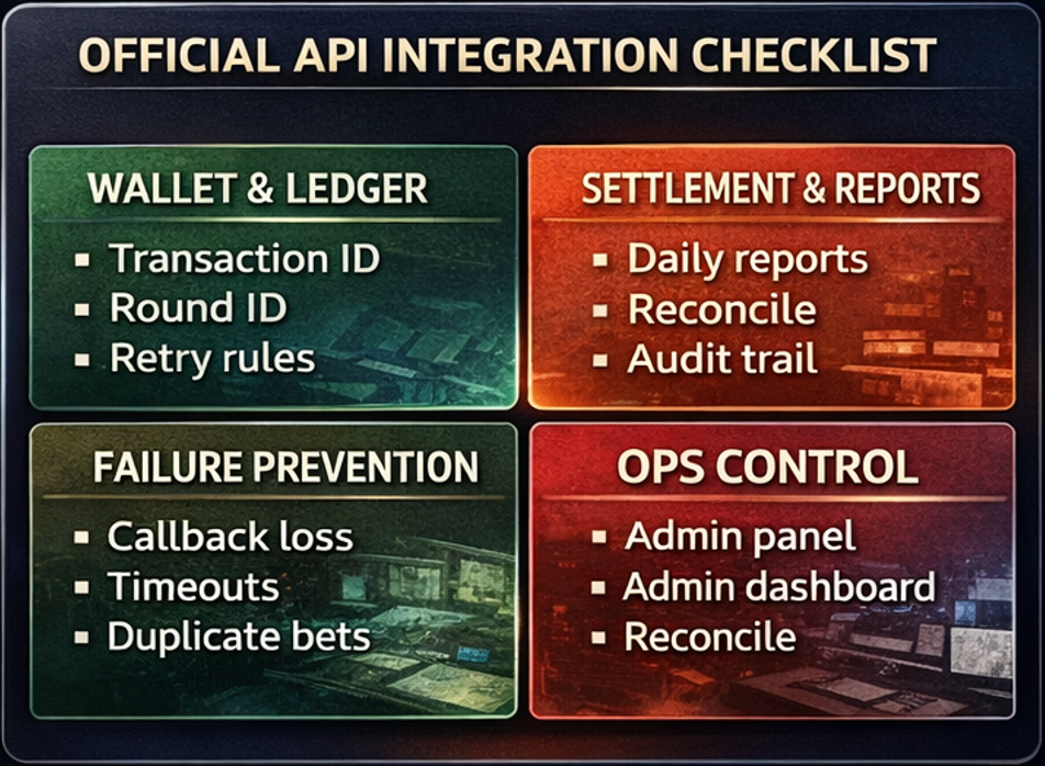카지노솔루션 구축을 위한 정품 API 연동 핵심 체크리스트