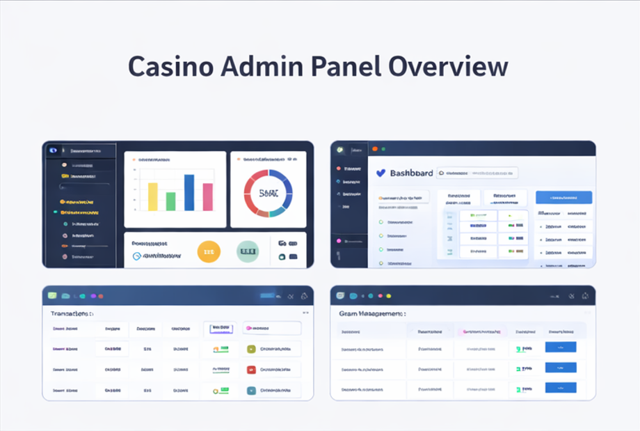 카지노 관리자 패널의 권한 분리와 운영 통제 구조를 설명하는 인포그래픽.