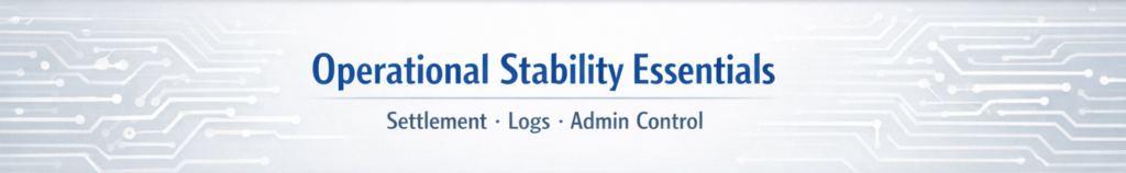 정산 통계와 보안 로그가 운영 안정성에 미치는 영향 그래프