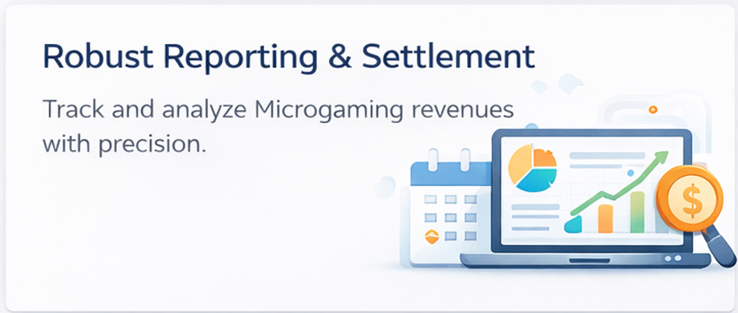 마이크로게이밍 벤더별 정산 통계 분석 화면