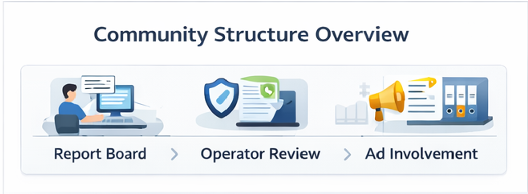 먹튀 검증 카지노커뮤니티 구조 분석을 위해 제보 게시판 검증 절차 운영자 개입 방식을 정리한 인포그래픽