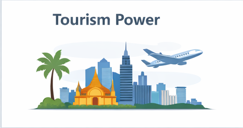 태국 방콕 야경과 복합리조트 개발 예상 이미지