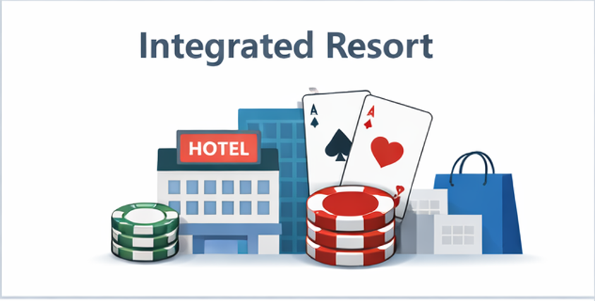 카지노 호텔 쇼핑몰 컨벤션이 결합된 복합리조트 구조