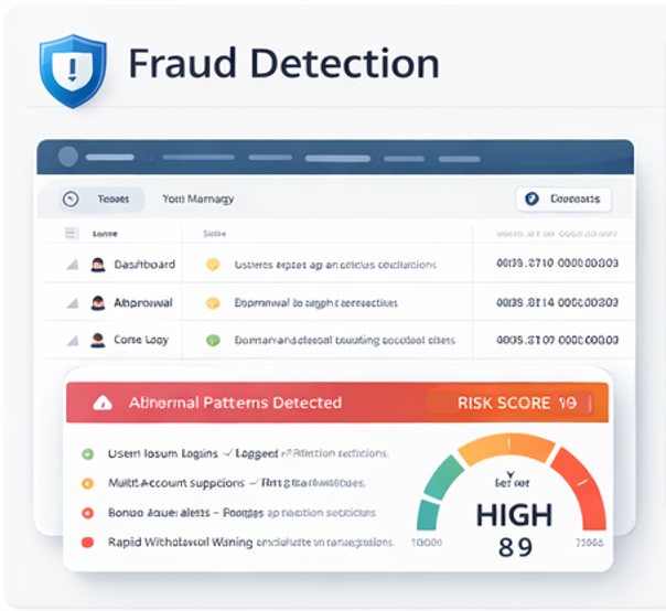 감사 로그 시스템 대시보드와 관리자 행위 변경 이력 타임라인을 보여주는 보안 로그 화면