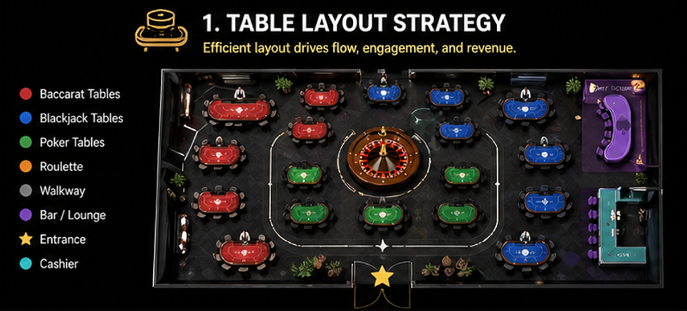카지노 공간 설계 솔루션 전체 레이아웃
