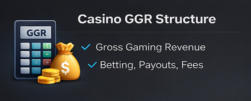 카지노 GGR 정산 구조 및 수익 흐름 다이어그램