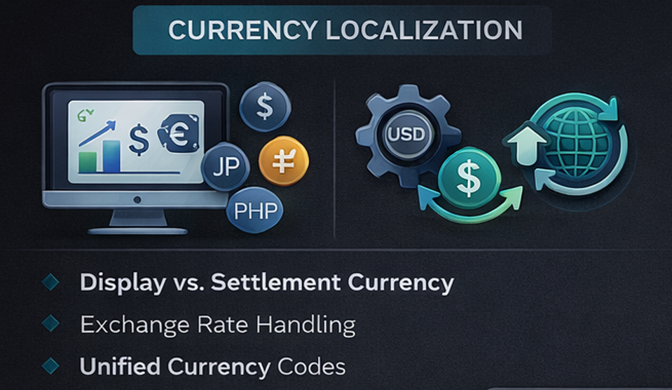 글로벌 카지노 알본사 통화 및 언어 로컬라이징 구조도